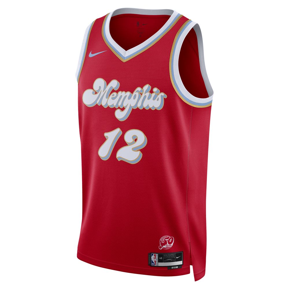 Ja Morant Memphis Grizzlies 2024/25 City Edition Men's Nike Dri-FIT NBA Swingman Jersey 'Red'