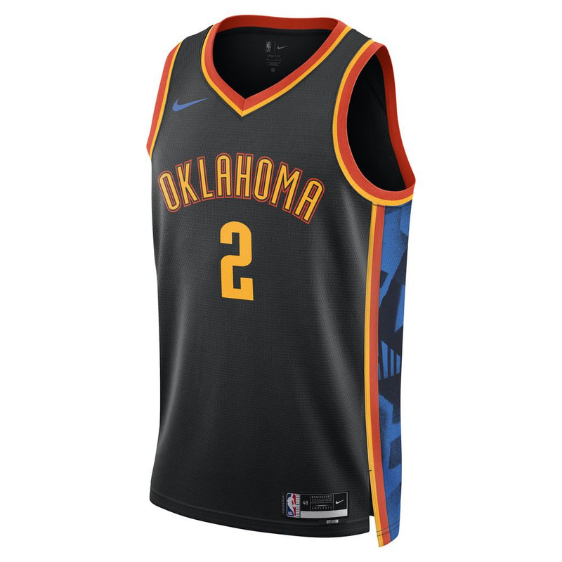 Shai Gilgeous-Alexander Oklahoma City Thunder 2024/25 City Edition Men's Nike Dri-FIT NBA Swingman Jersey 'Black'