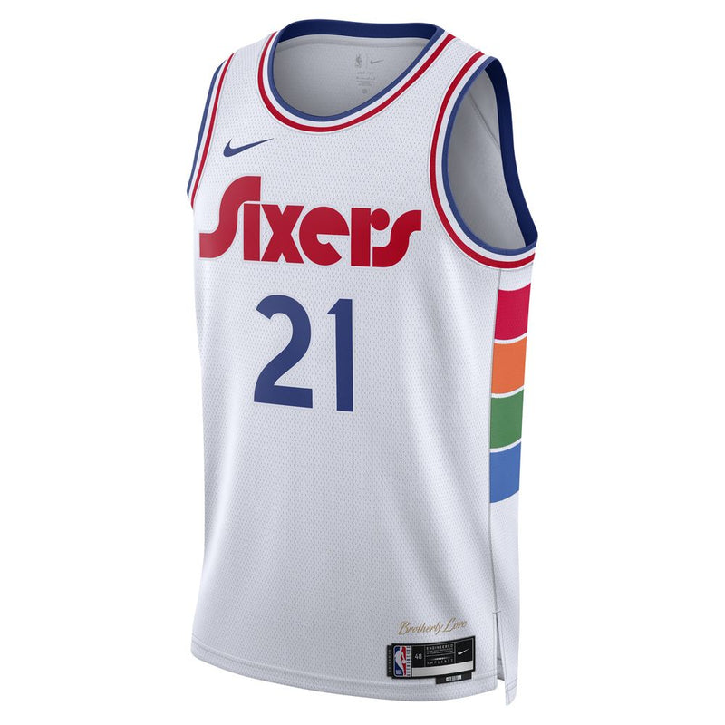 Joel Embiid Philadelphia 76ers 2024/25 City Edition Men's Nike Dri-FIT NBA Swingman Jersey 'White'