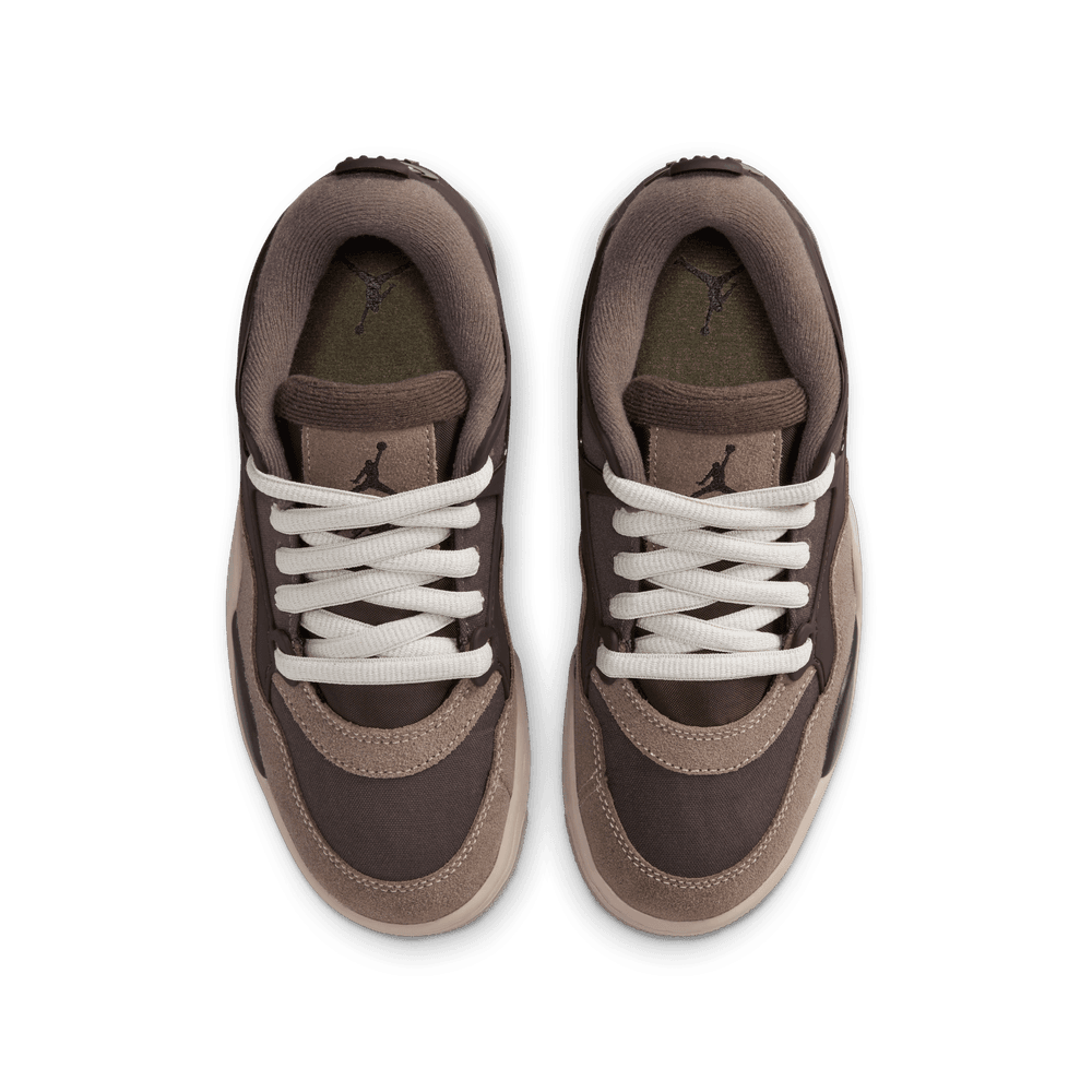 Air Jordan 4 RM Big Kids' Shoes (GS) 'Ironstone/Olive/Brown'