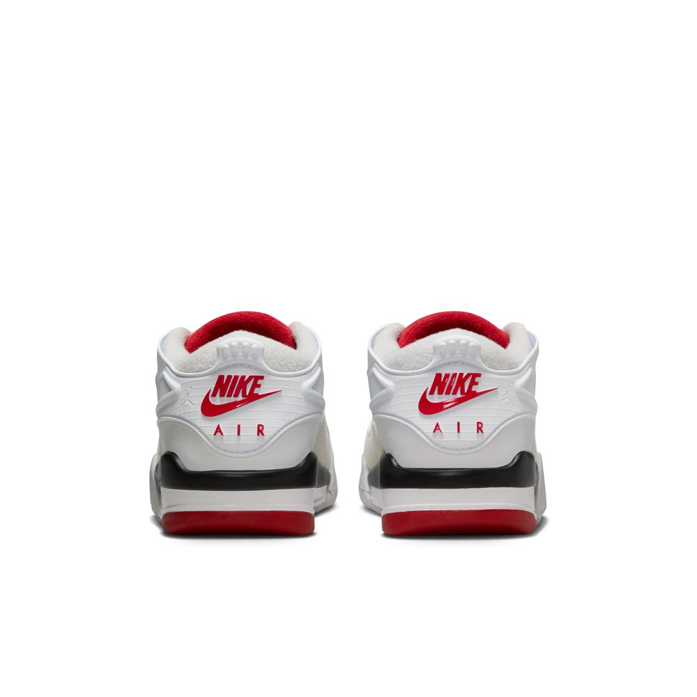 Air Jordan 4 RM Big Kids' Shoes (GS) 'White/red/Black/Grey'