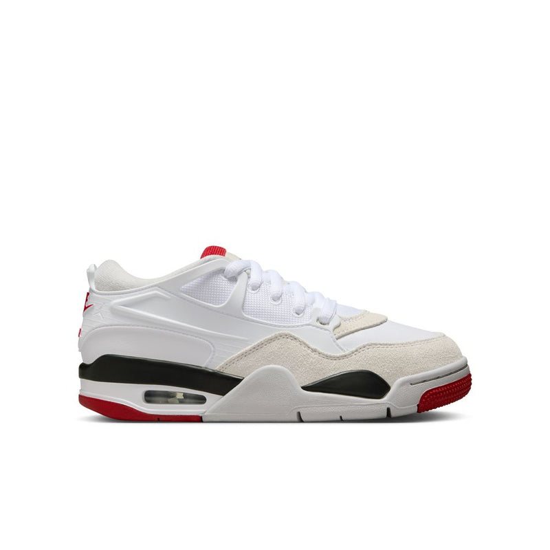 Air Jordan 4 RM Big Kids' Shoes (GS) 'White/red/Black/Grey'