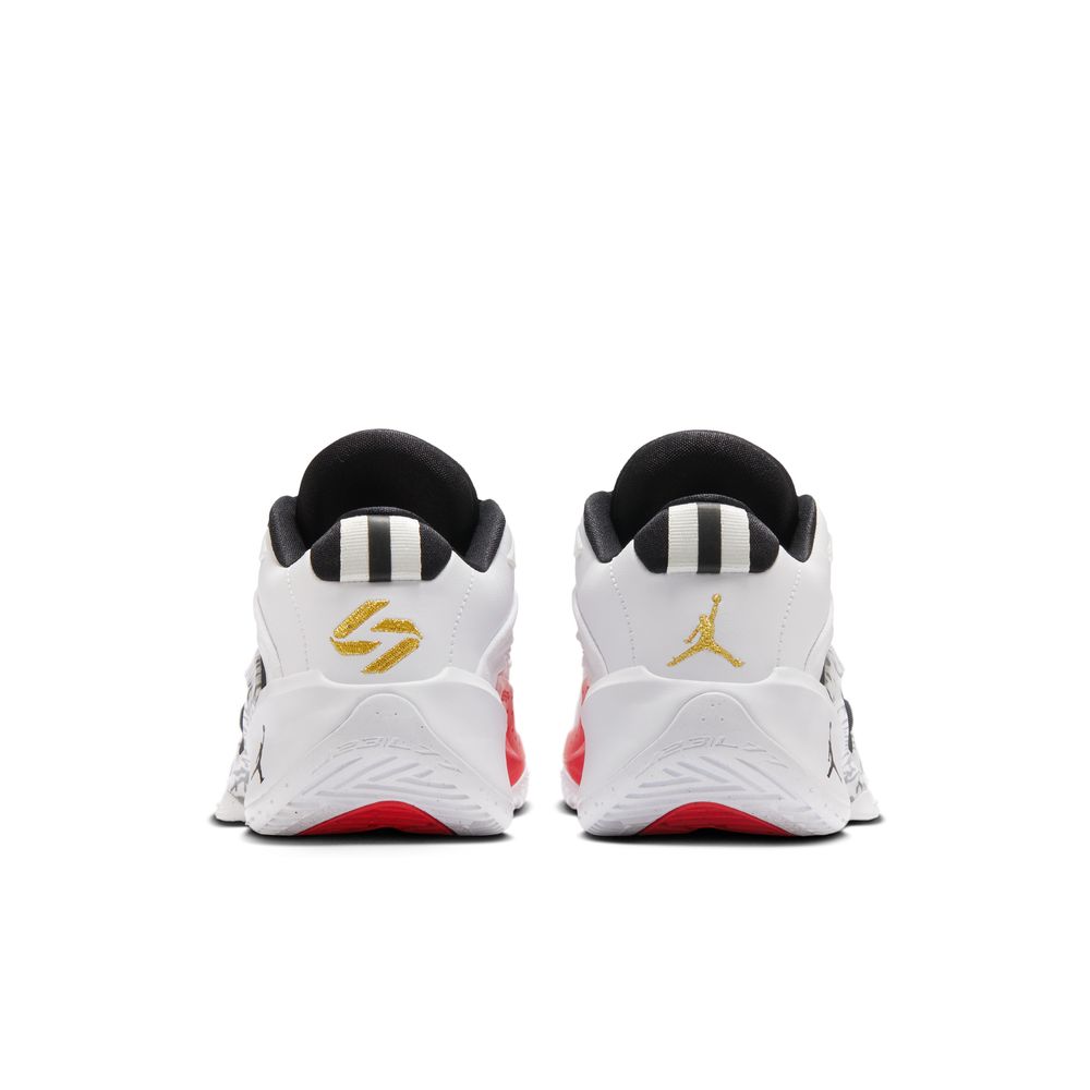 Luka Doncic Luka 3 "Motorsport" Big Kids' Basketball Shoes (GS) 'White/Metallic Gold/Black/Red Orbit'