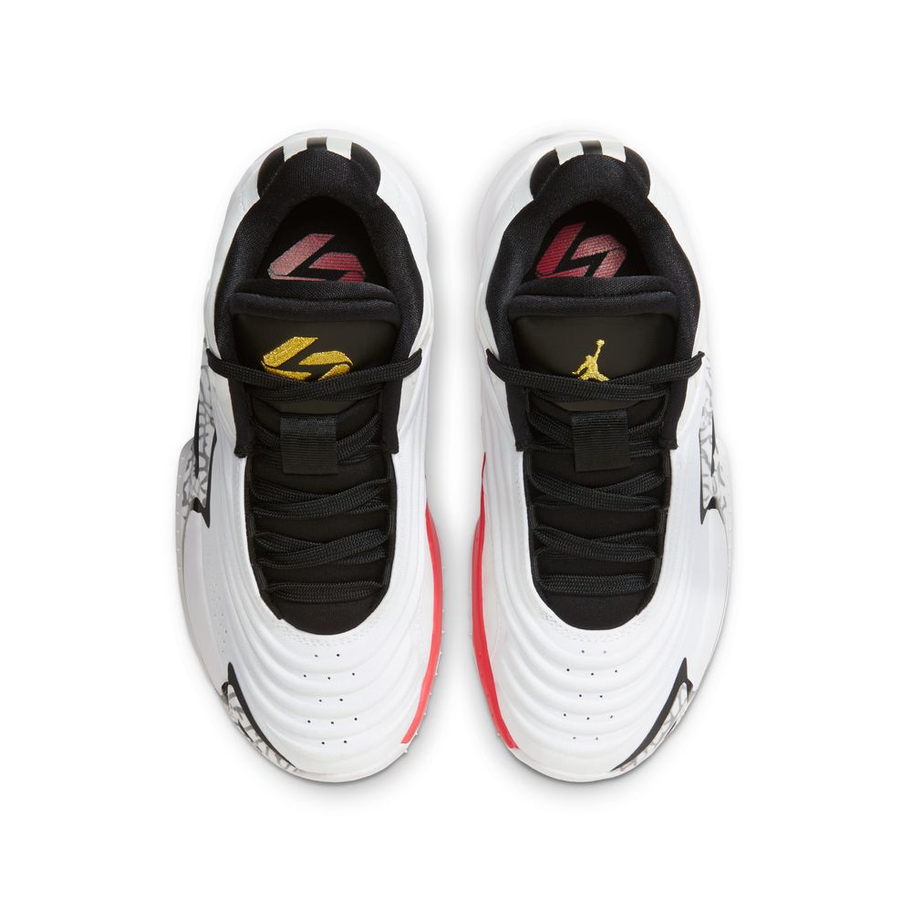 Luka Doncic Luka 3 "Motorsport" Big Kids' Basketball Shoes (GS) 'White/Metallic Gold/Black/Red Orbit'