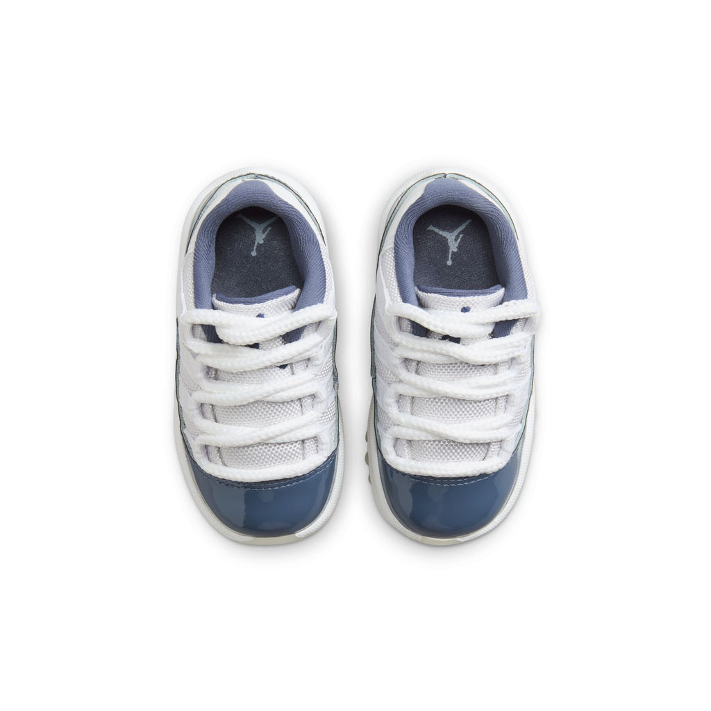 Jordan 11 Retro Low "Diffused Blue" Baby/Toddler Shoes (TD) 'White/Navy/Diffused Blue'