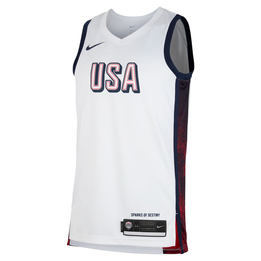 USAB Limited Home Men's Nike Basketball Jersey 'White/Red/Obsidian'