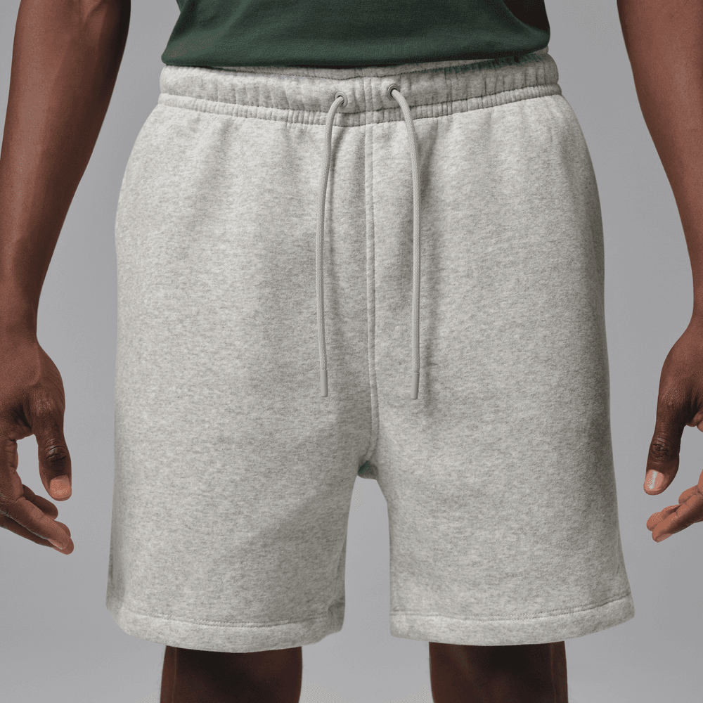 Jordan Brooklyn Fleece Men's Shorts 'Grey Heather/White'
