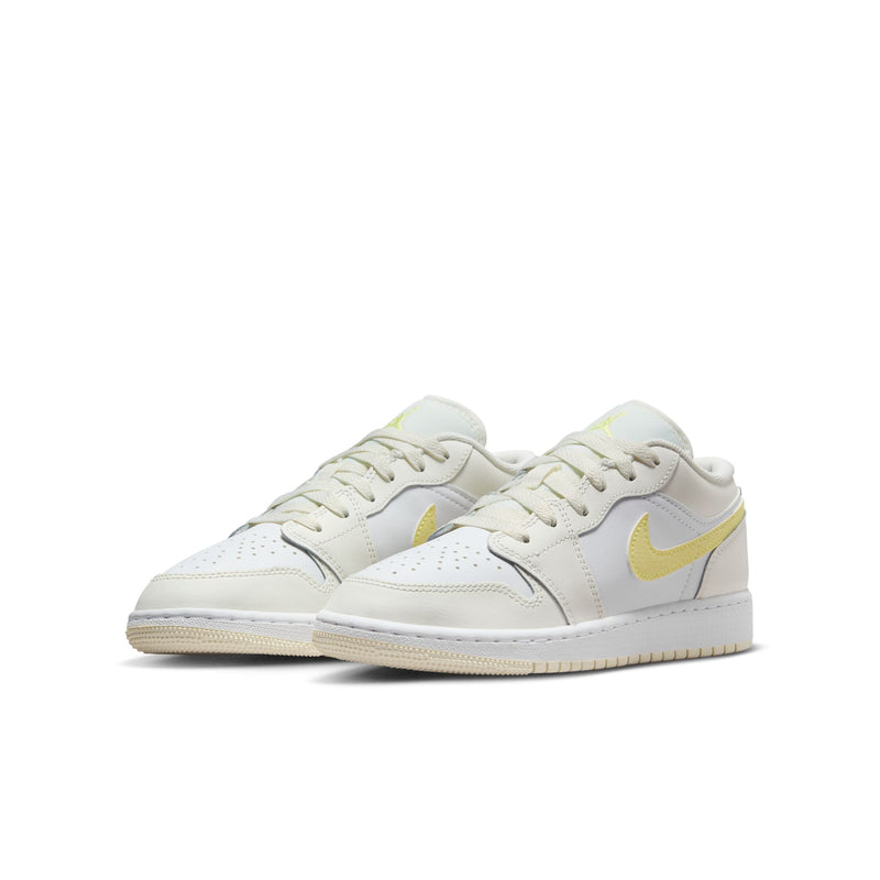 Air Jordan 1 Low Big Kids' Shoes (GS) 'Sail/Laser Orange/White'