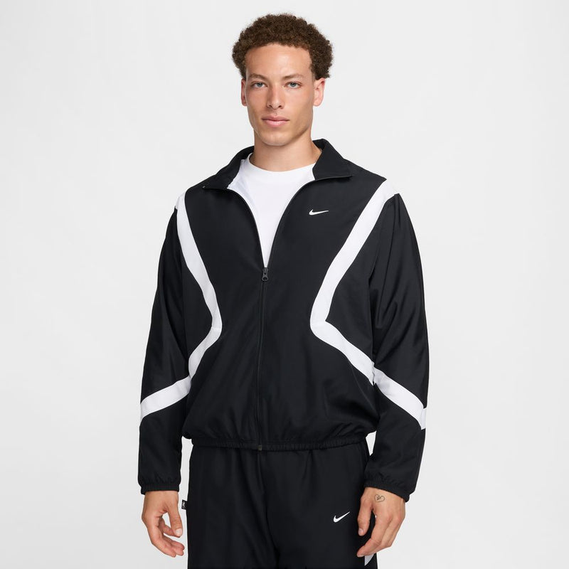 Nike Icon Men's Woven Basketball Jacket 'Black/White'