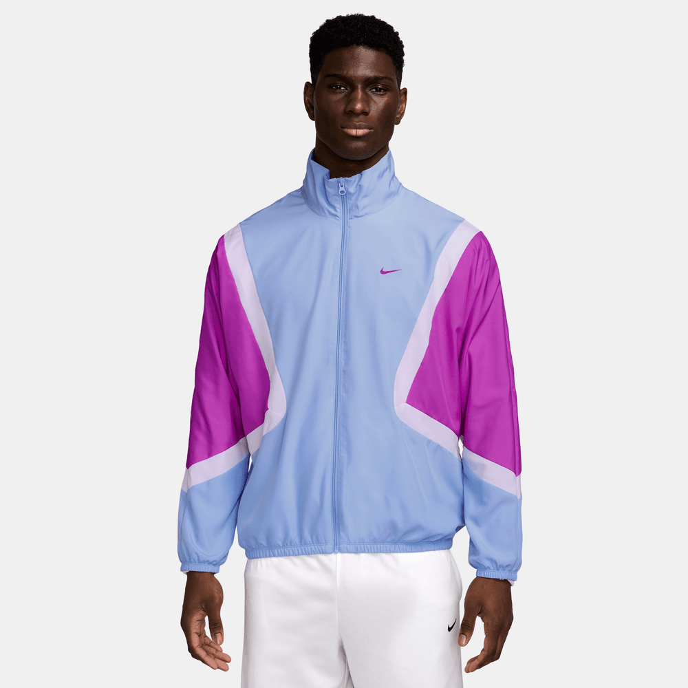 Nike Icon Men's Woven Basketball Jacket 'Aluminium/Purple'