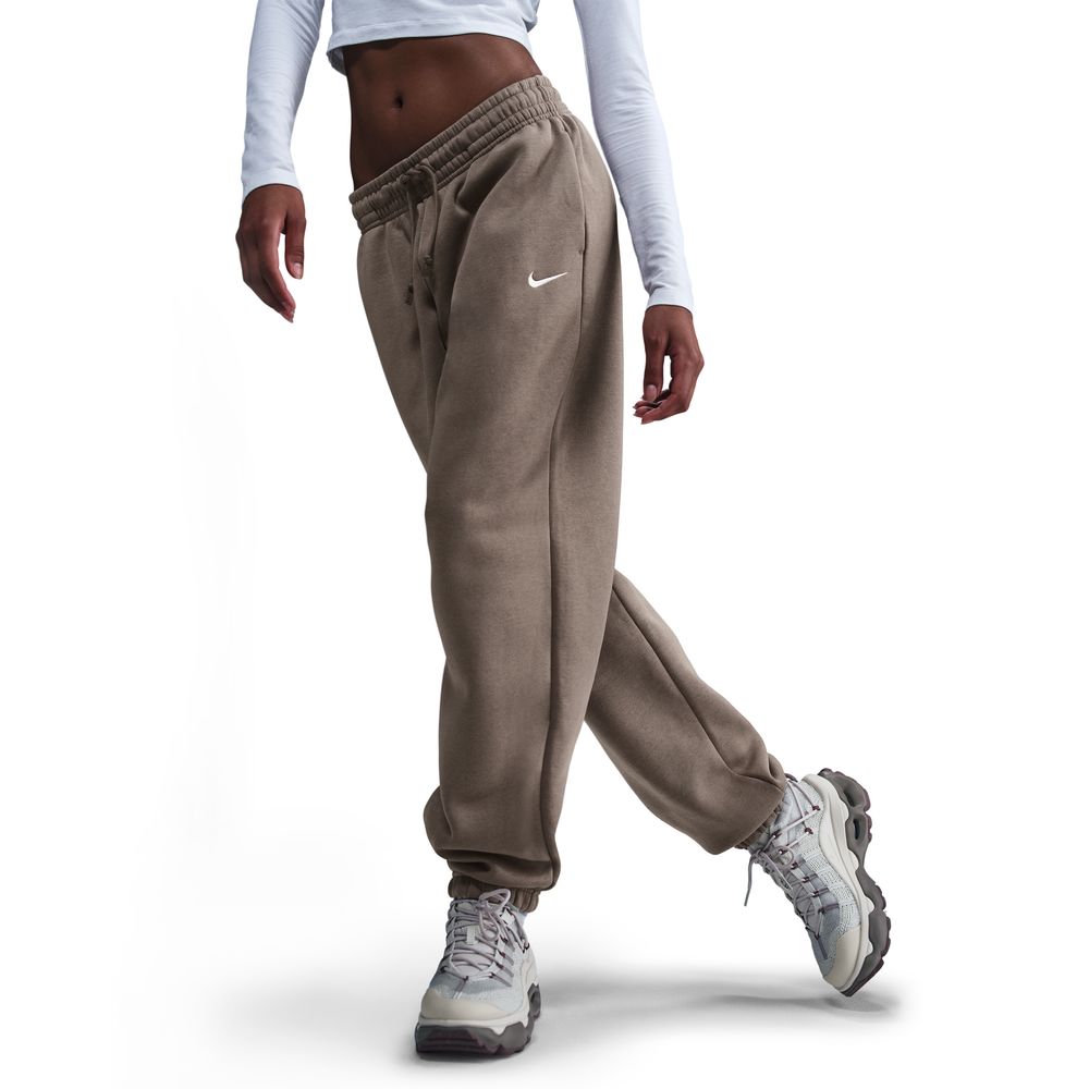 Nike Sportswear Phoenix Fleece Women's High-Waisted Oversized Sweatpants 'Brown/Sail'