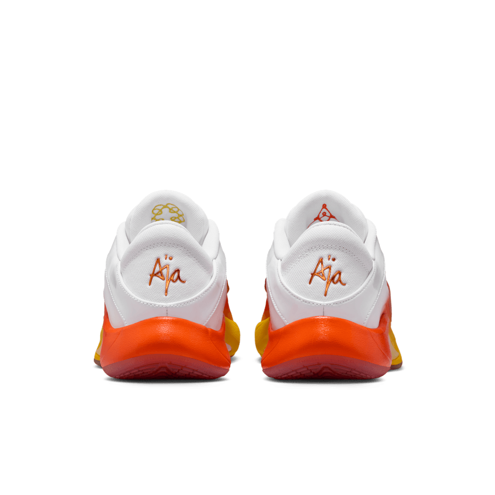 A'ja Wilson A'One "Candy Corn Queen" A'ja Wilson Basketball Shoes 'White/Orange'