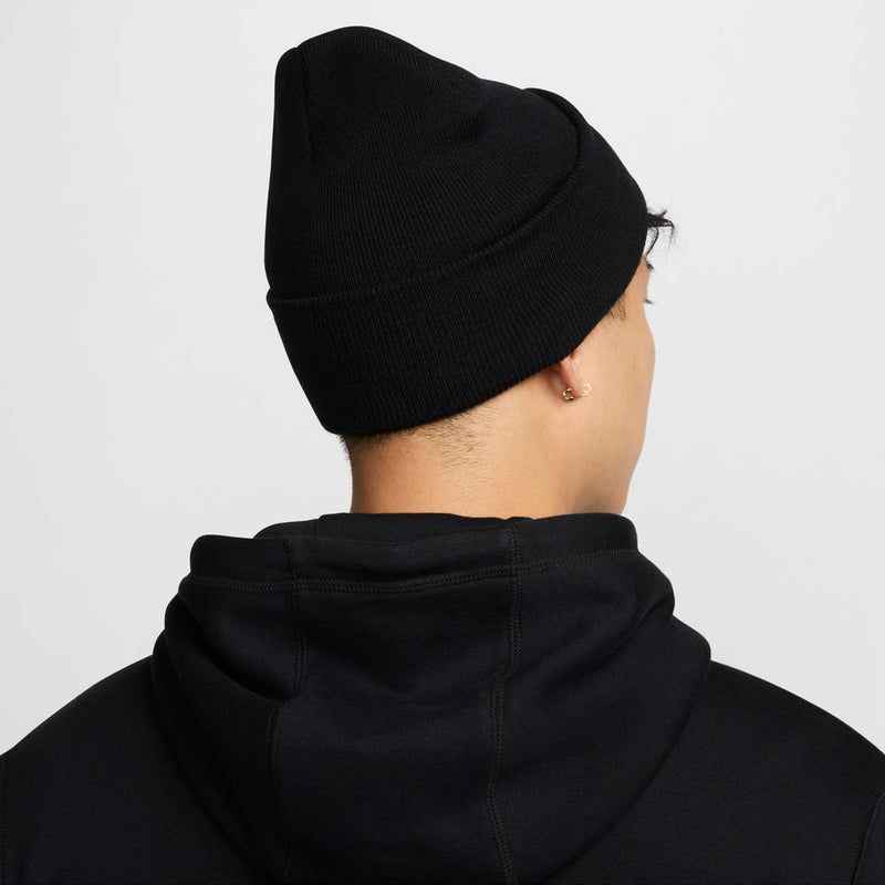 Nike Peak Swoosh Beanie 'Black/White'