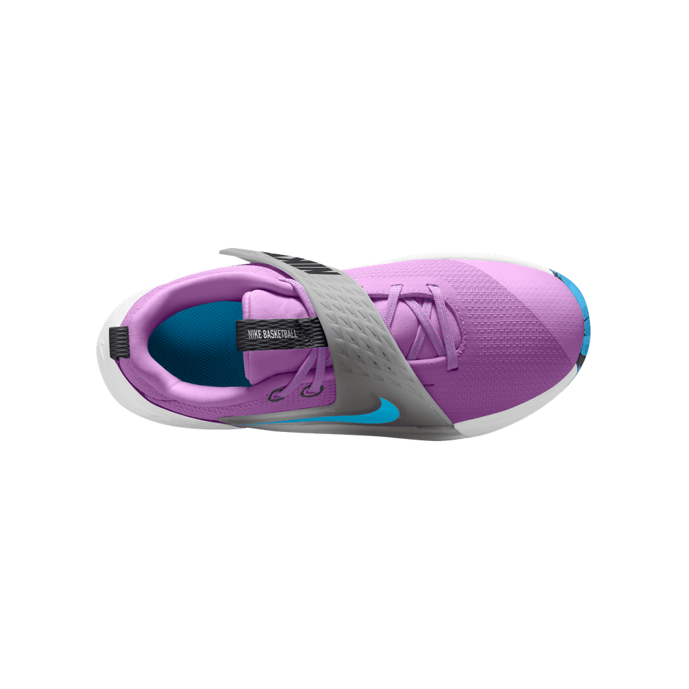 Nike Team Hustle D 12 Big Kids' Basketball Shoes (GS) 'Fuchsia/Baltic Blue'