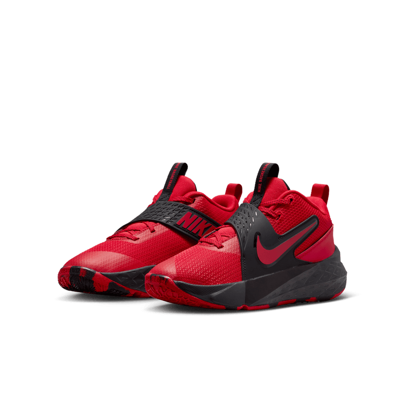 Nike Team Hustle D 12 Big Kids' Basketball Shoes (GS) 'Red/Black/Anthracite'