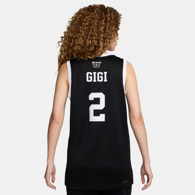 Kobe Bryant Gigi Bryant "Mambacita" Nike Basketball Jersey 'Black/White'