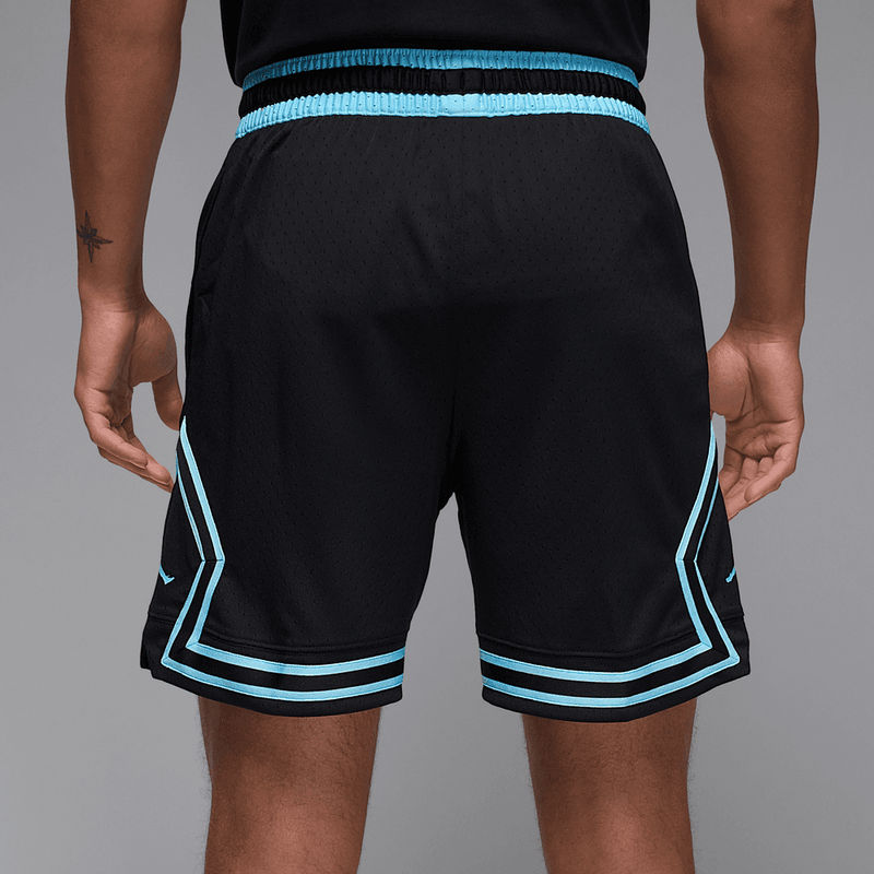 Jordan Sport Men's Dri-FIT Mesh Diamond Shorts 'Black/Blue Chill'
