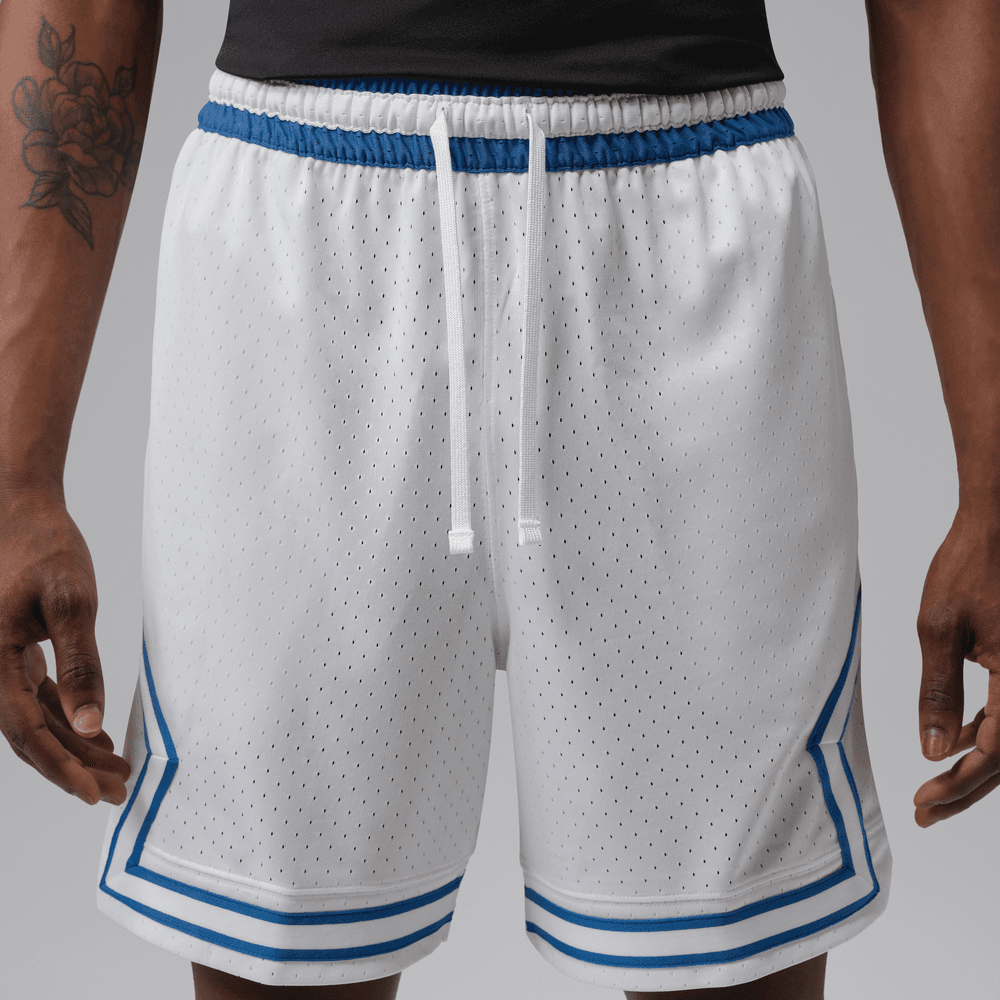 Jordan Sport Men's Dri-FIT Mesh Diamond Shorts 'White/True Blue'