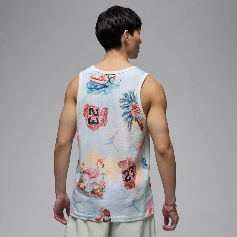 Jordan Flight Essentials Men's Tank Top 'White/Black'