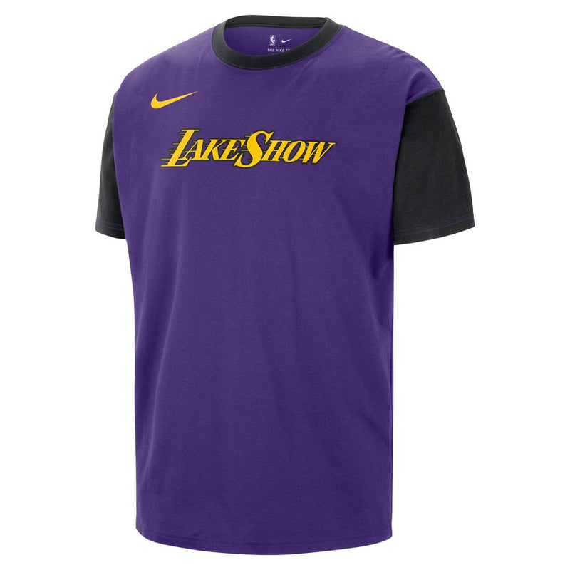 Los Angeles Lakers Courtside City Edition Men's Nike NBA T-Shirt 'Purple/Black'