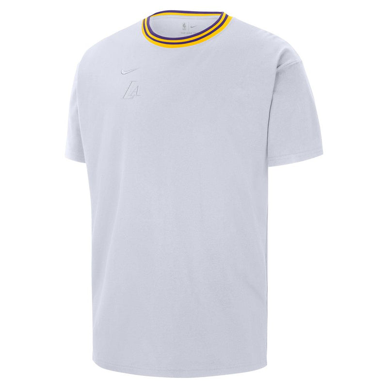 Los Angeles Lakers Courtside City Edition Premium Men's Nike NBA Max90 T-Shirt 'White'