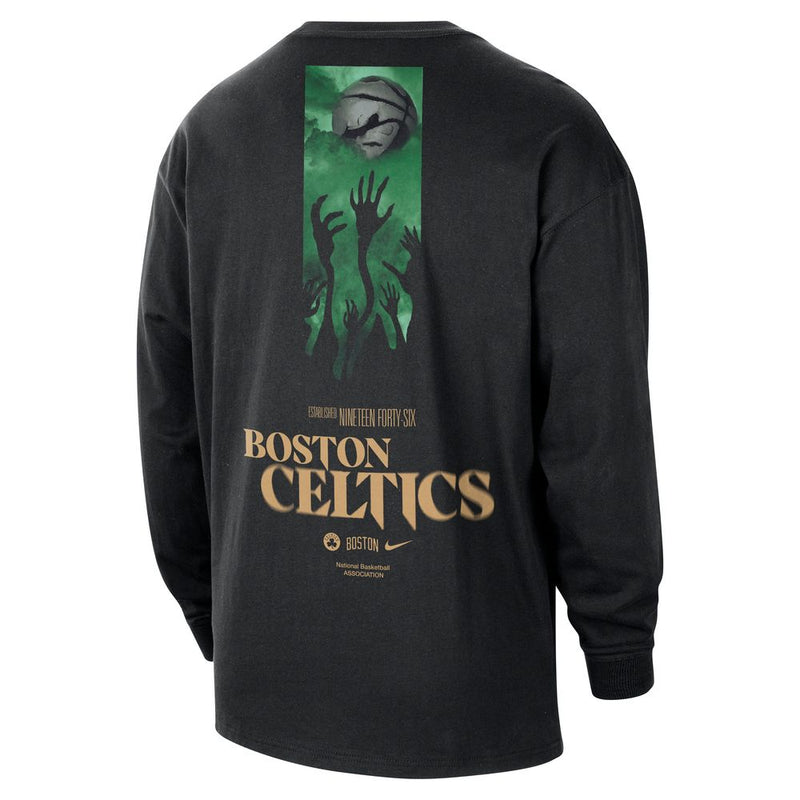 Boston Celtics Courtside Men's Nike NBA Long-Sleeve T-Shirt 'Black'