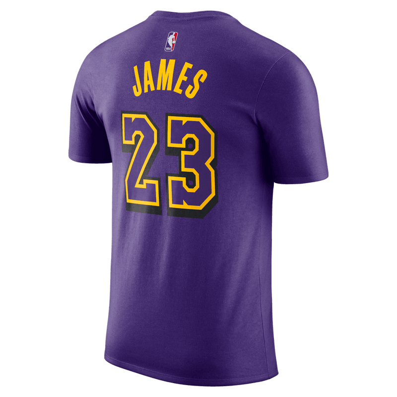 LeBron James Los Angeles Lakers Essential City Edition Men's Nike NBA T-Shirt 'Purple'