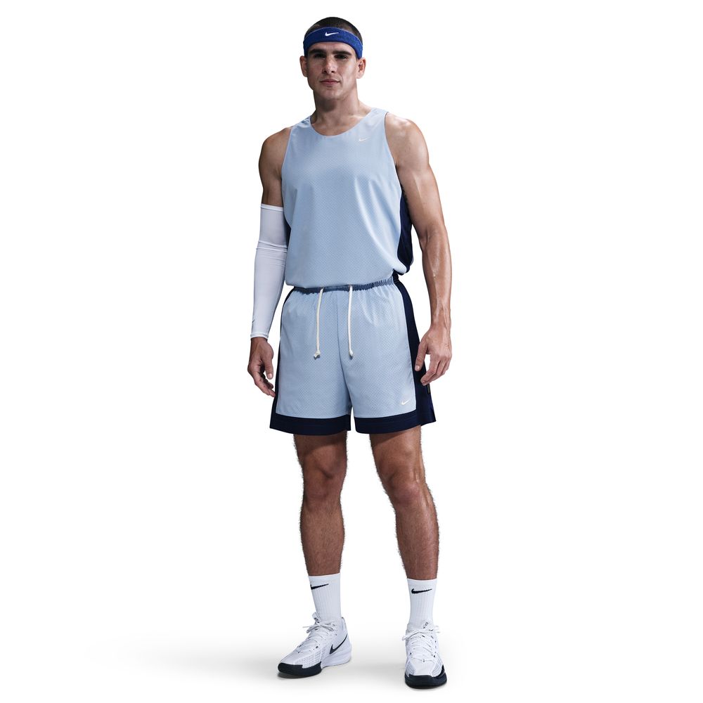 Nike Men's Dri-FIT 6" Reversible Basketball Shorts 'Blue/Blue Void/Ivory'