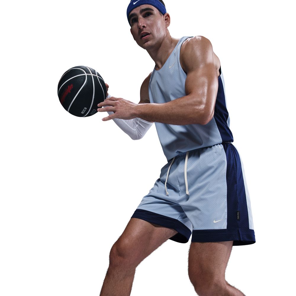 Nike Men's Dri-FIT 6" Reversible Basketball Shorts 'Blue/Blue Void/Ivory'