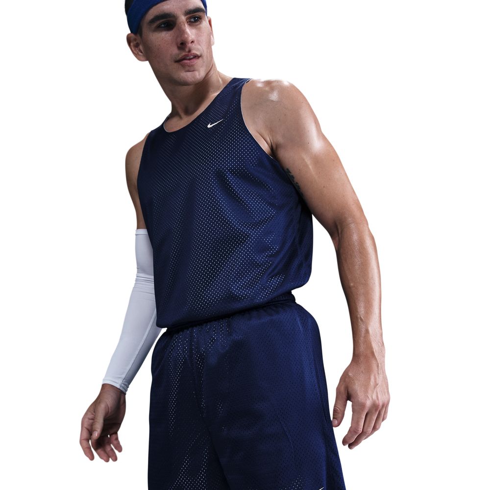 Nike Men's Dri-FIT 6" Reversible Basketball Shorts 'Blue/Blue Void/Ivory'