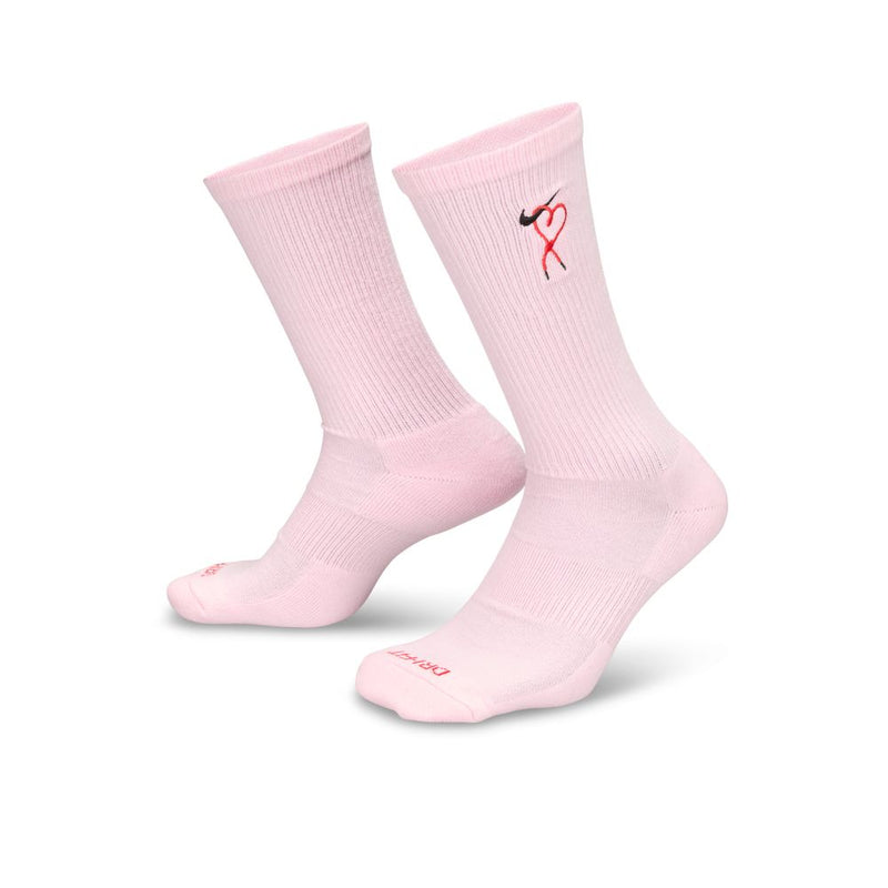 Nike Everyday Plus Cushioned Crew Socks (1 Pair) 'Pink/Red'