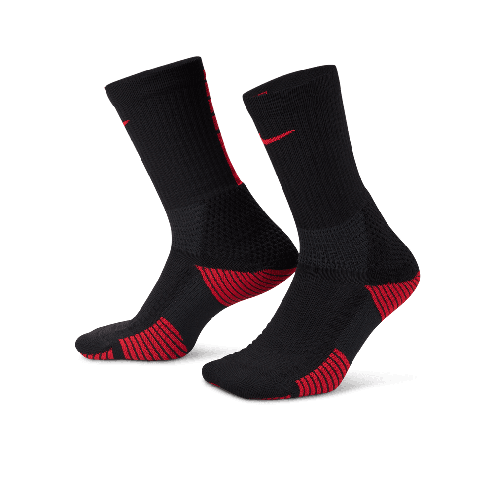 Nike Elite 2.0 Cushioned Crew Socks (1 Pair) 'Black/Red'