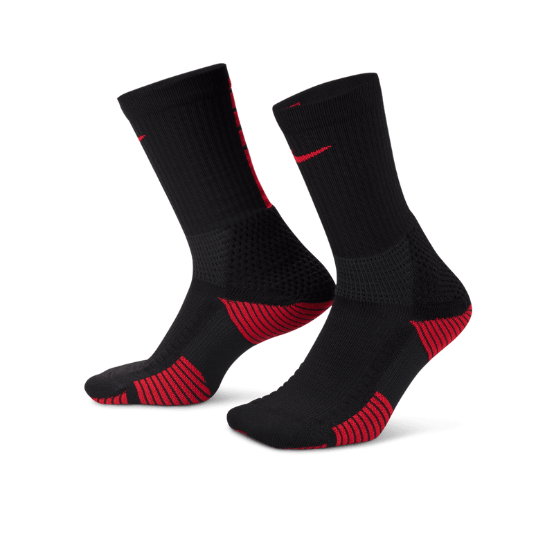 Nike Elite 2.0 Cushioned Crew Socks (1 Pair) 'Black/Red'