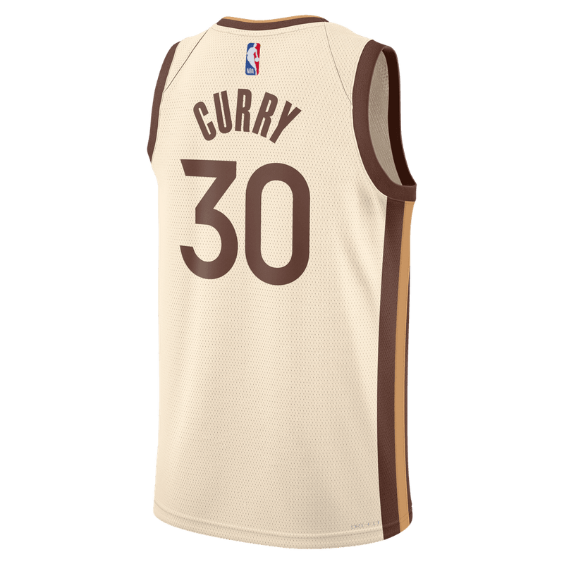 Stephen Curry Golden State Warriors City Edition Men's Nike NBA Swingman Jersey 'Natural'