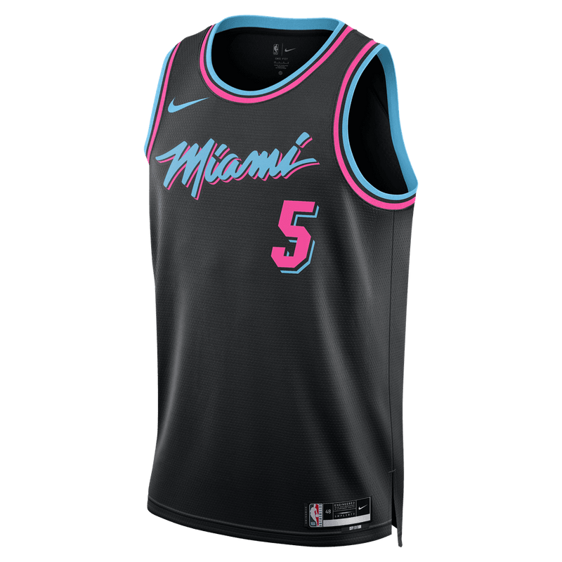 Nikola Jović Miami Heat City Edition Men's Nike NBA Swingman Jersey 'Black'