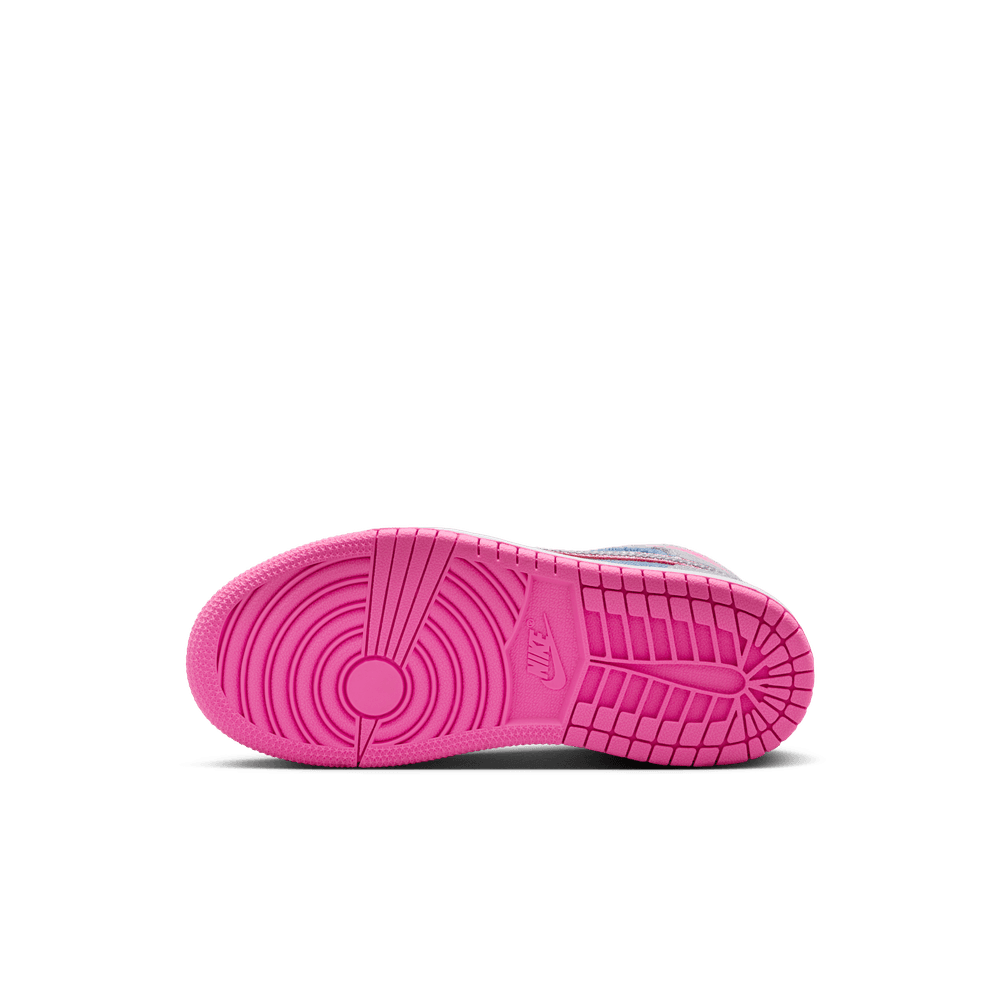 Jordan 1 Mid SE Little Kids' Shoes (PS) 'Cobalt Bliss/Pink/White'