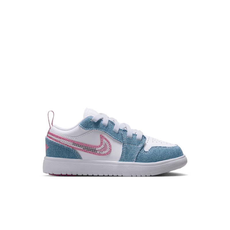 Jordan 1 Low Alt SE Little Kids' Shoes (PS) 'Cobalt Bliss/Pink/White'