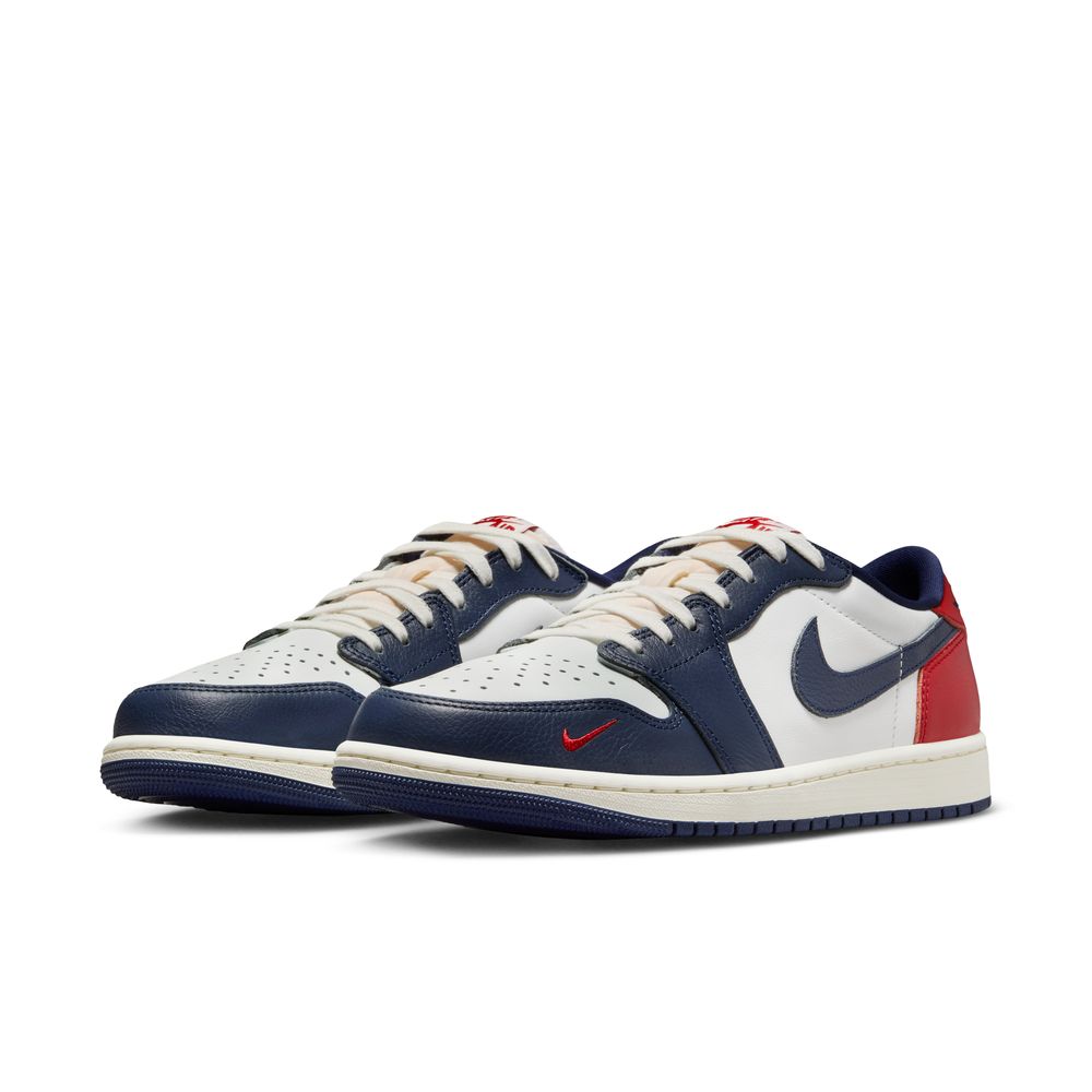 Air Jordan 1 Retro Low Men's Shoes 'White/Red/Navy'