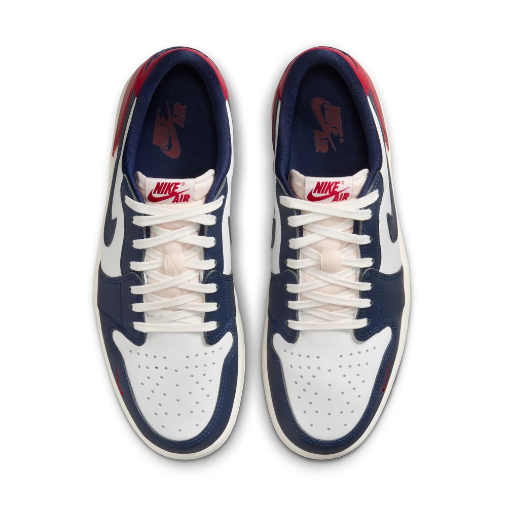 Air Jordan 1 Retro Low Men's Shoes 'White/Red/Navy'