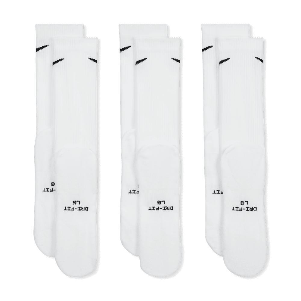 Nike Everyday Elevated Crew Socks (3 Pairs) 'White/Black'