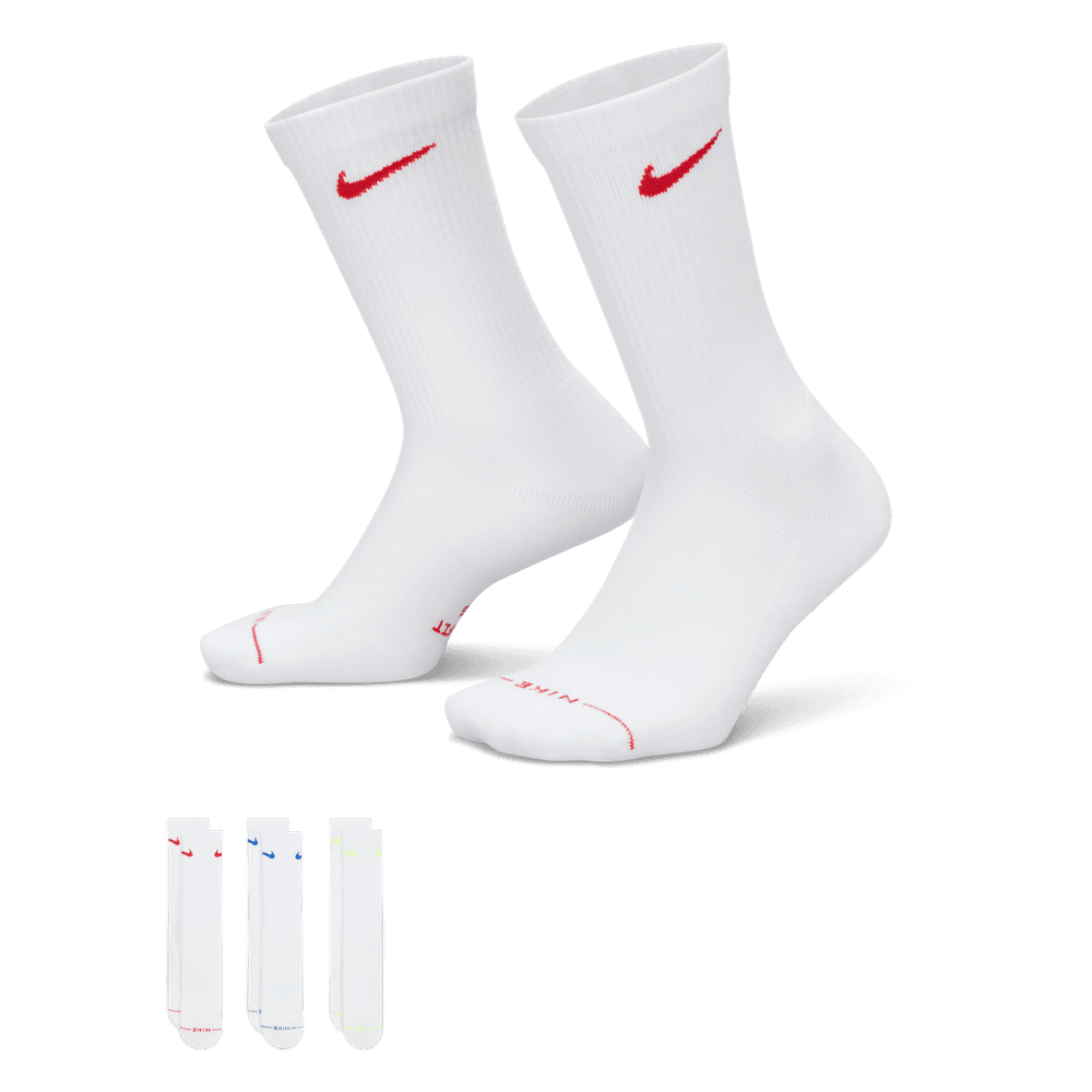 Nike Everyday Elevated Crew Socks (3 Pairs) 'White/Multi'