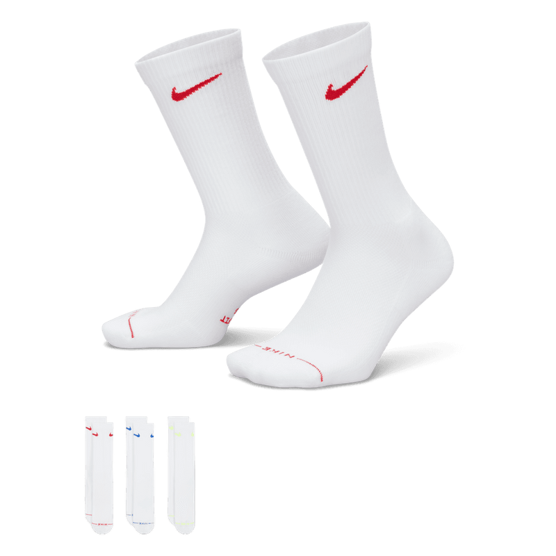 Nike Everyday Elevated Crew Socks (3 Pairs) 'White/Multi'