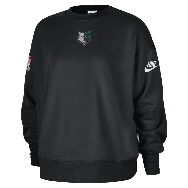 Minnesota Timberwolves Hardwood Classics Women's Nike NBA Phoenix Fleece Premium Crewneck Sweatshirt 'Black'