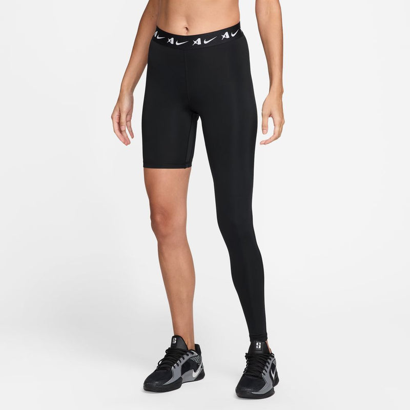 A'ja Wilson Women's A'symmetric Mid-Rise Single-Leg Basketball Leggings 'Black'