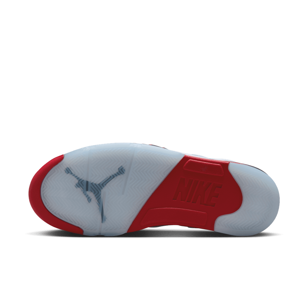 Air Jordan 5 Retro Men's Shoes 'White/Fire Red/Black'