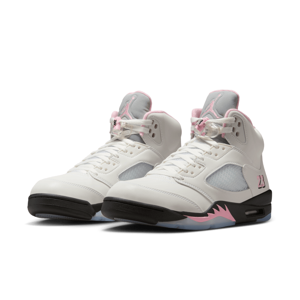 Air Jordan 5 Retro Men's Shoes 'White/Soft Pink/Black'