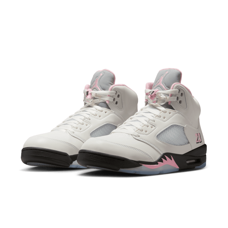 Air Jordan 5 Retro Men's Shoes 'White/Soft Pink/Black'
