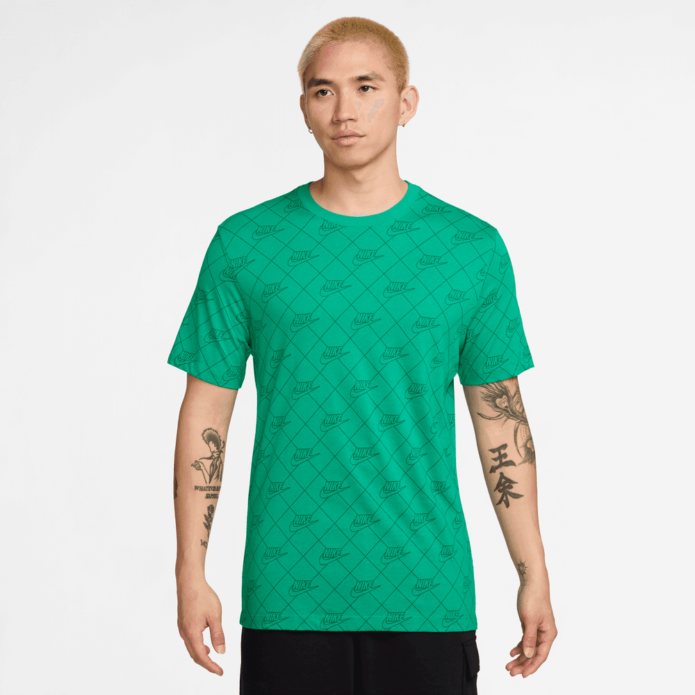 Nike All-Over Printed Seasonal Club T-Shirt 'Stadium Green'