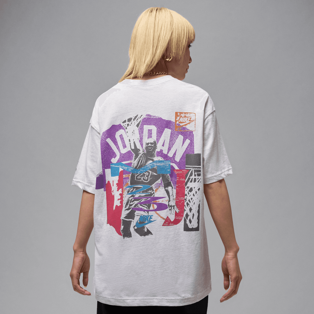 Jordan Flight Women's Oversized Graphic T-Shirt 'Birch Heather'