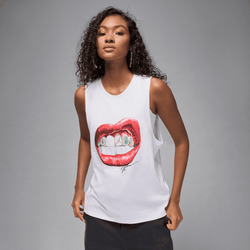 Jordan Flight Women's Sleeveless Graphic T-Shirt 'White'
